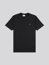 Mens Double Horsemen T-Shirt Black / Haute Red DHM