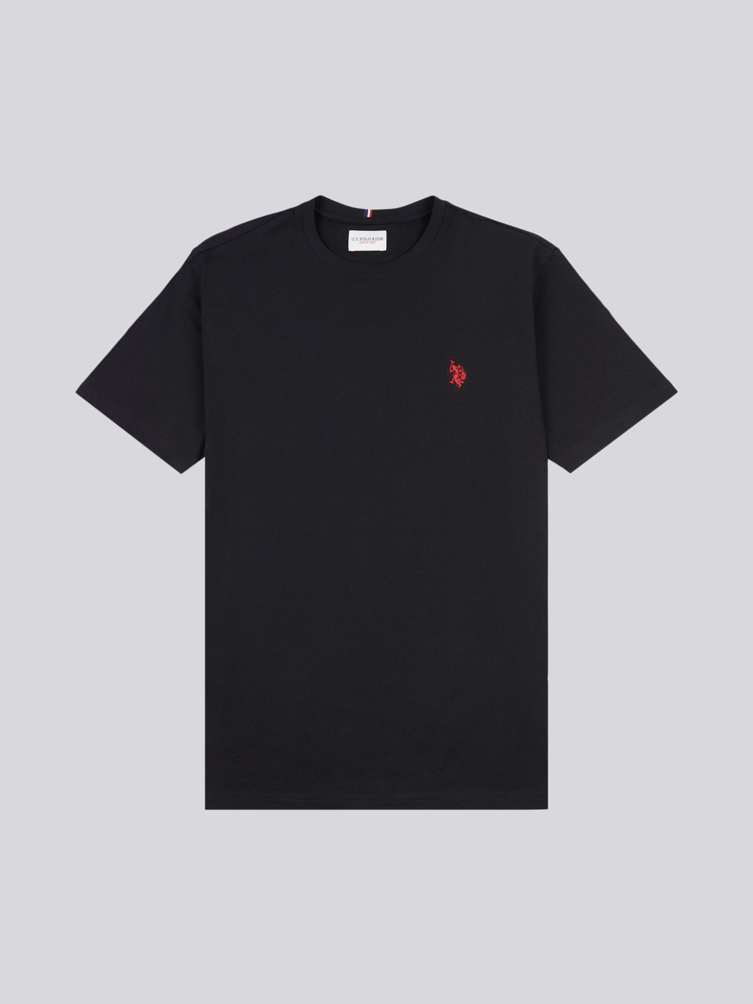 Mens Double Horsemen T-Shirt Black / Haute Red DHM