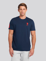 Mens Player 3 T-Shirt Dark Sapphire Navy / Haute Red DHM