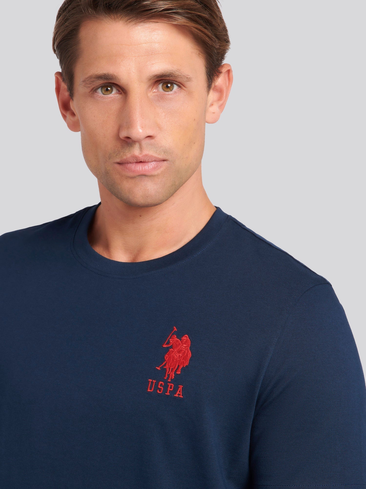 Mens Player 3 T-Shirt Dark Sapphire Navy / Haute Red DHM