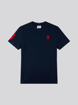 Mens Player 3 T-Shirt Dark Sapphire Navy / Haute Red DHM