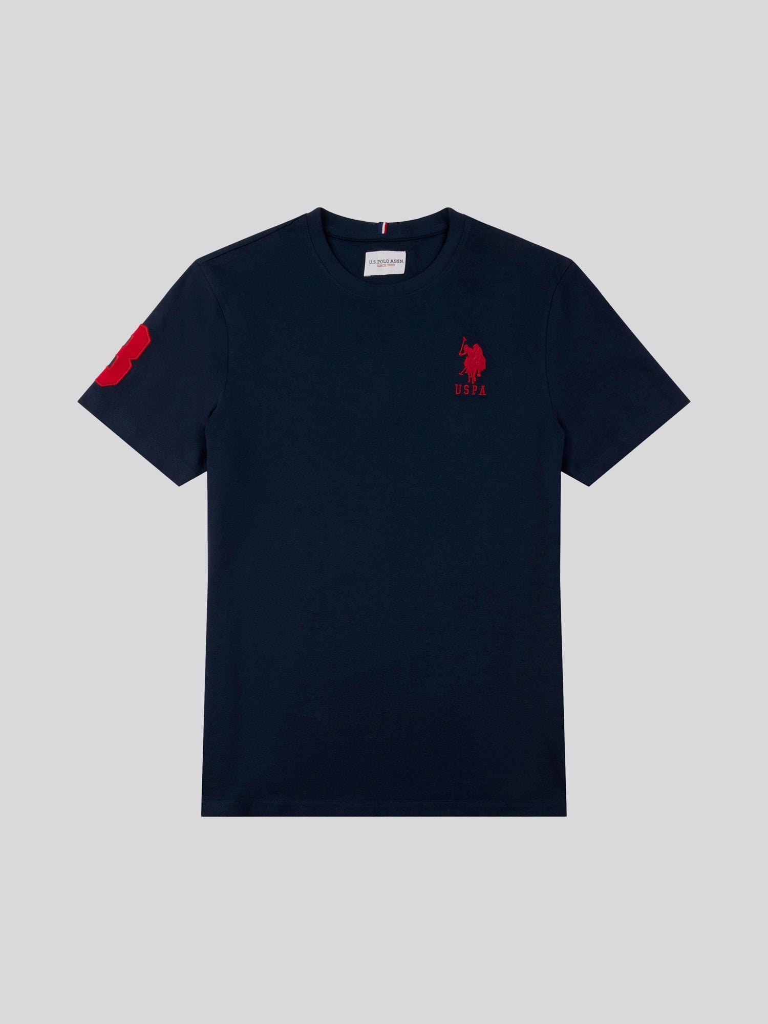 Mens Player 3 T-Shirt Dark Sapphire Navy / Haute Red DHM