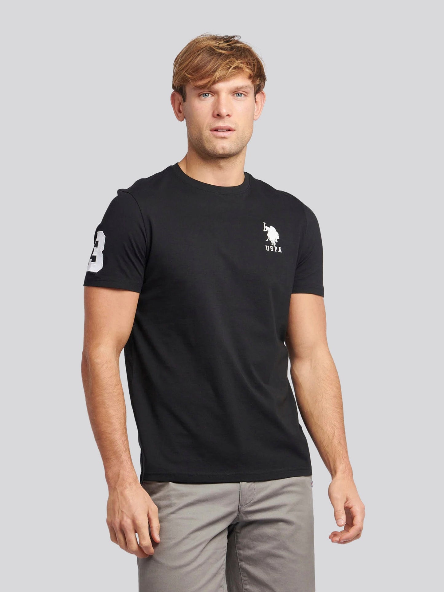 Mens Player 3 T-Shirt Black Bright White DHM