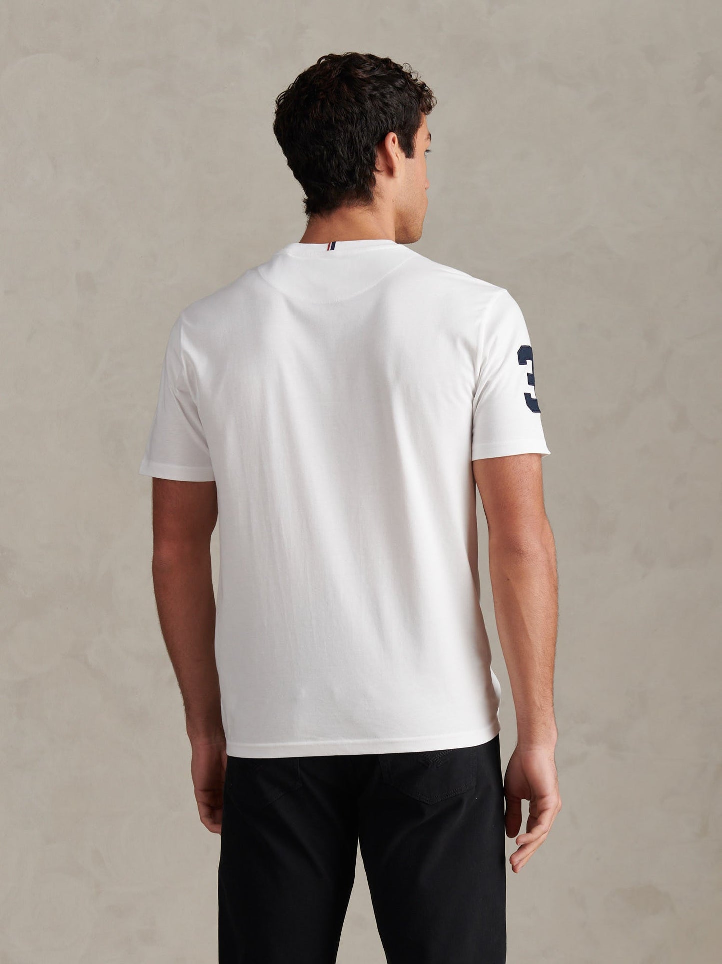 Mens Player 3 T-Shirt White / Dark Sapphire Navy DHM