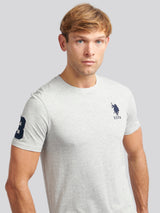 Mens Player 3 T-Shirt Mid Grey Marl