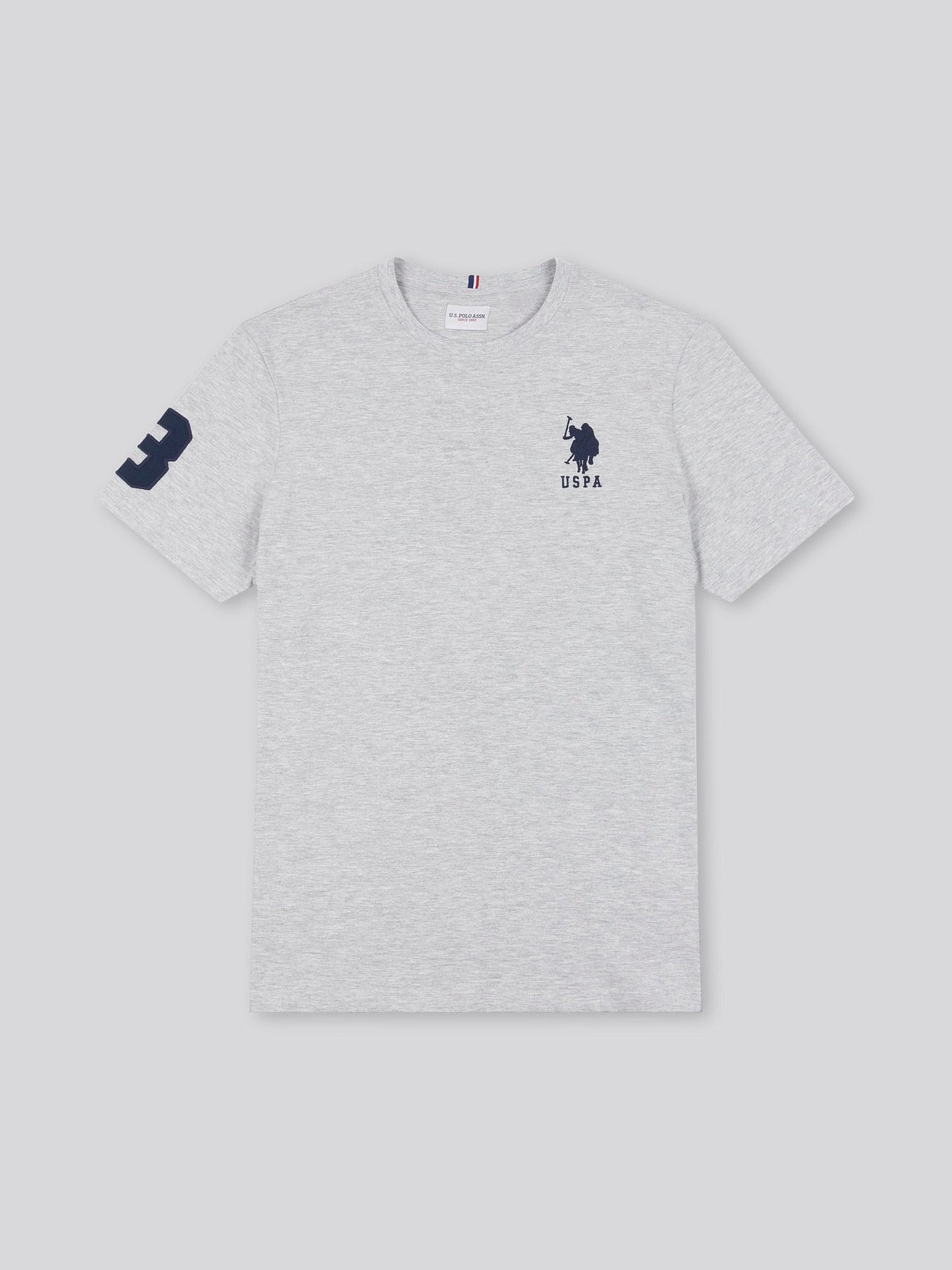 Mens Player 3 T-Shirt Mid Grey Marl
