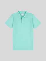 Mens Double Horsemen Polo Shirt Pool Blue