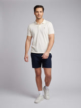 Mens Double Horsemen Polo Shirt Whisper White