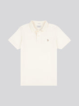 Mens Double Horsemen Polo Shirt Whisper White