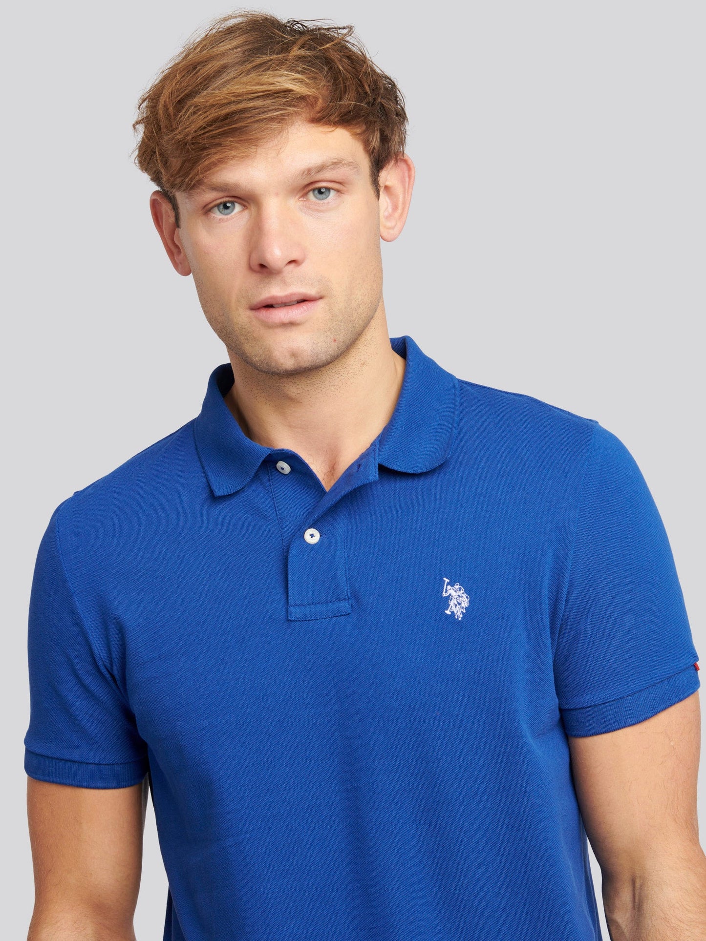 Mens Double Horsemen Polo Shirt Sodalite Blue