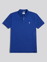 Mens Double Horsemen Polo Shirt Sodalite Blue