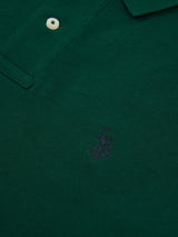 Mens Double Horsemen Polo Shirt Rain Forest
