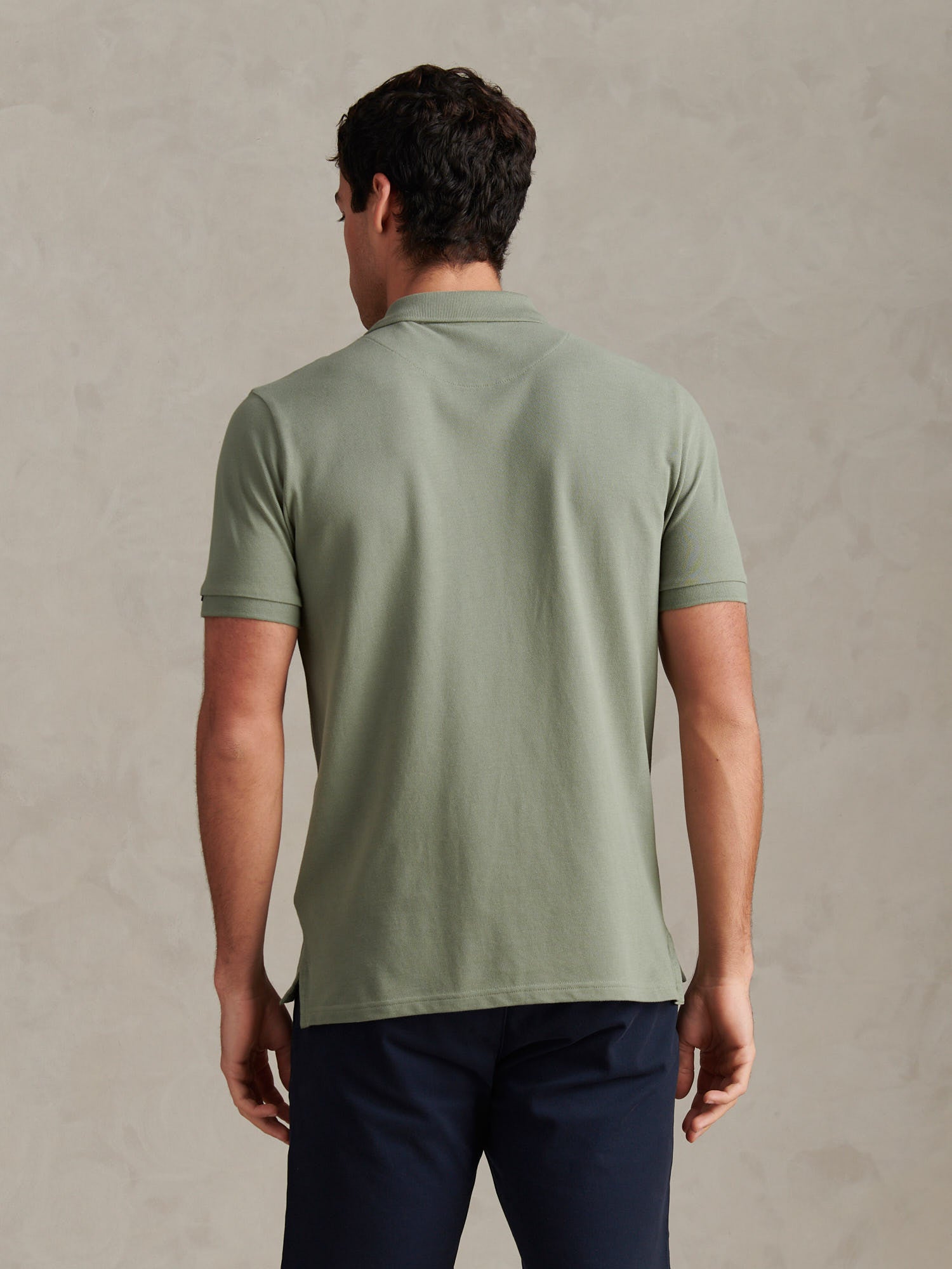 Mens Double Horsemen Polo Shirt Sea Spray