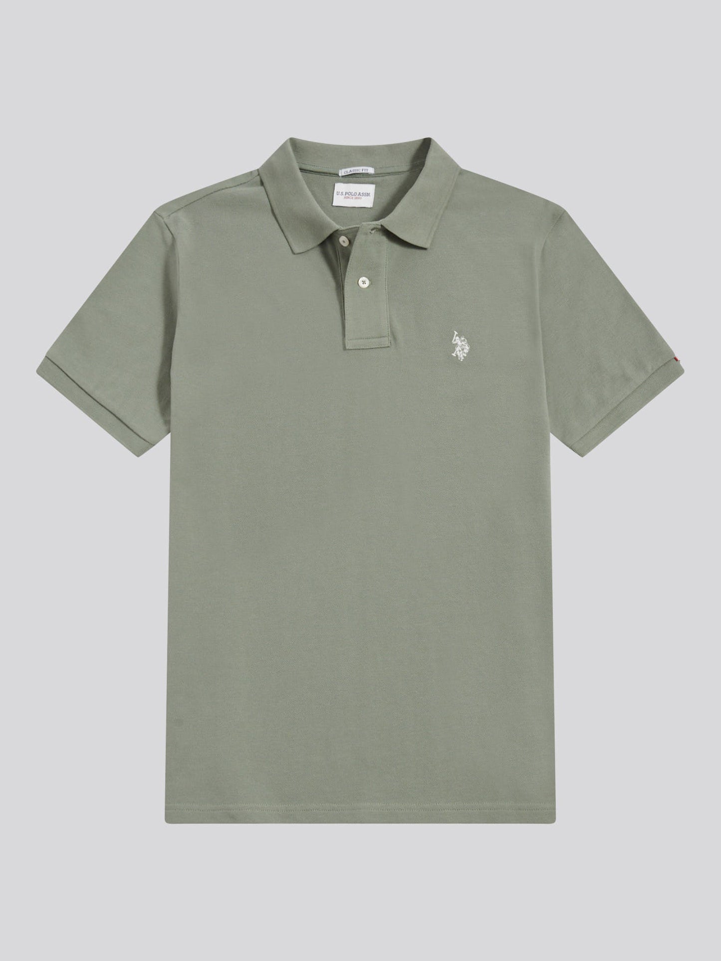 Mens Double Horsemen Polo Shirt Sea Spray