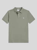 Mens Double Horsemen Polo Shirt Sea Spray