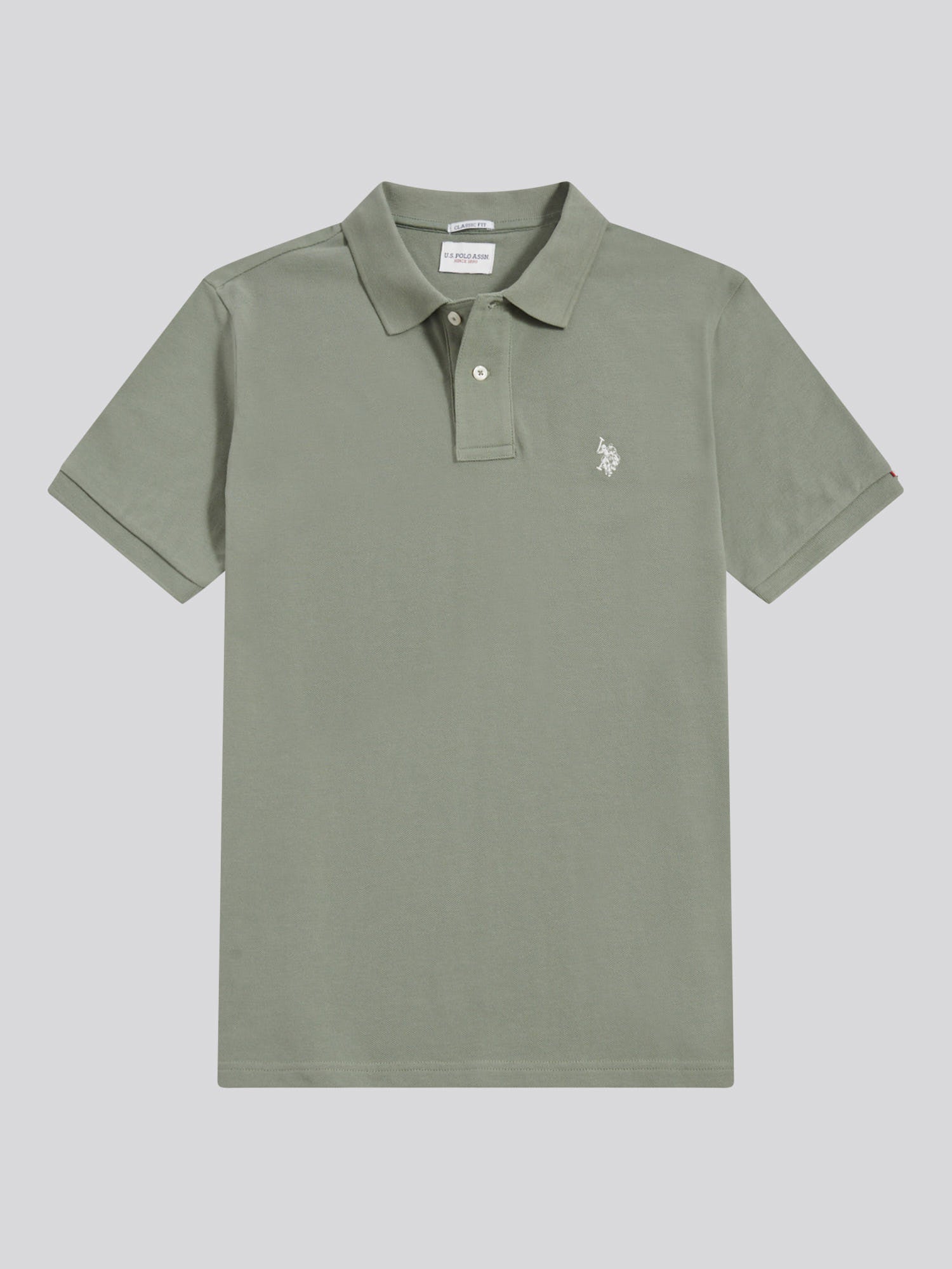Mens Double Horsemen Polo Shirt Sea Spray