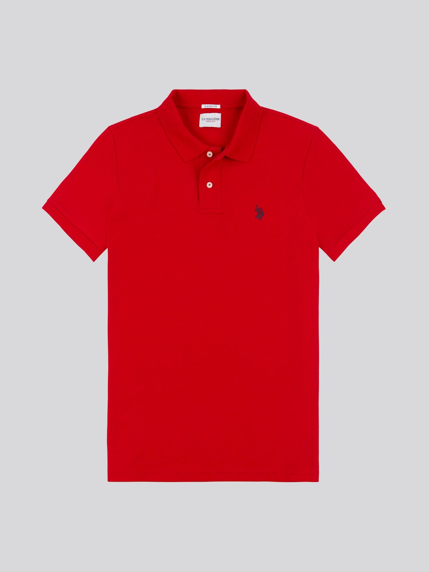 Mens Double Horsemen Polo Shirt Haute Red