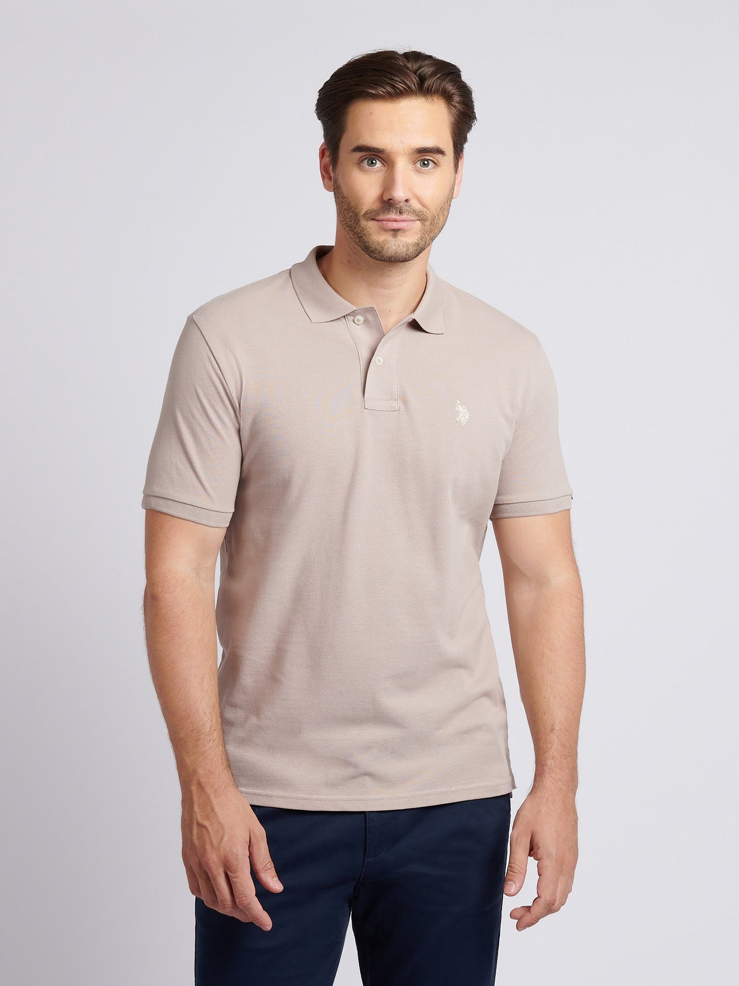 Mens Double Horsemen Polo Shirt Atmosphere