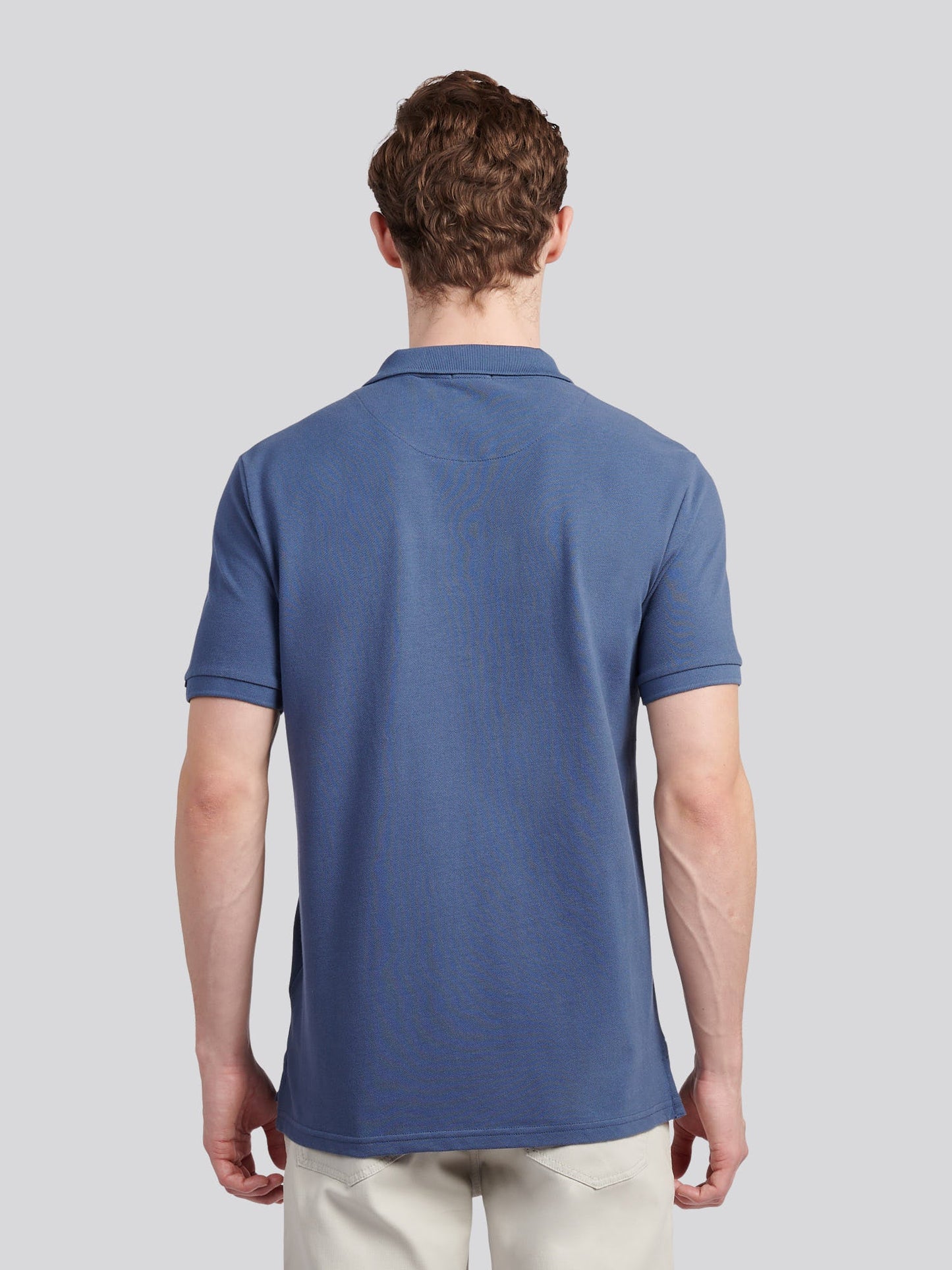 Mens Double Horsemen Polo Shirt Vintage Indigo