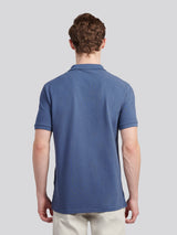Mens Double Horsemen Polo Shirt Vintage Indigo