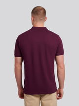 Mens Double Horsemen Polo Shirt Grape Wine