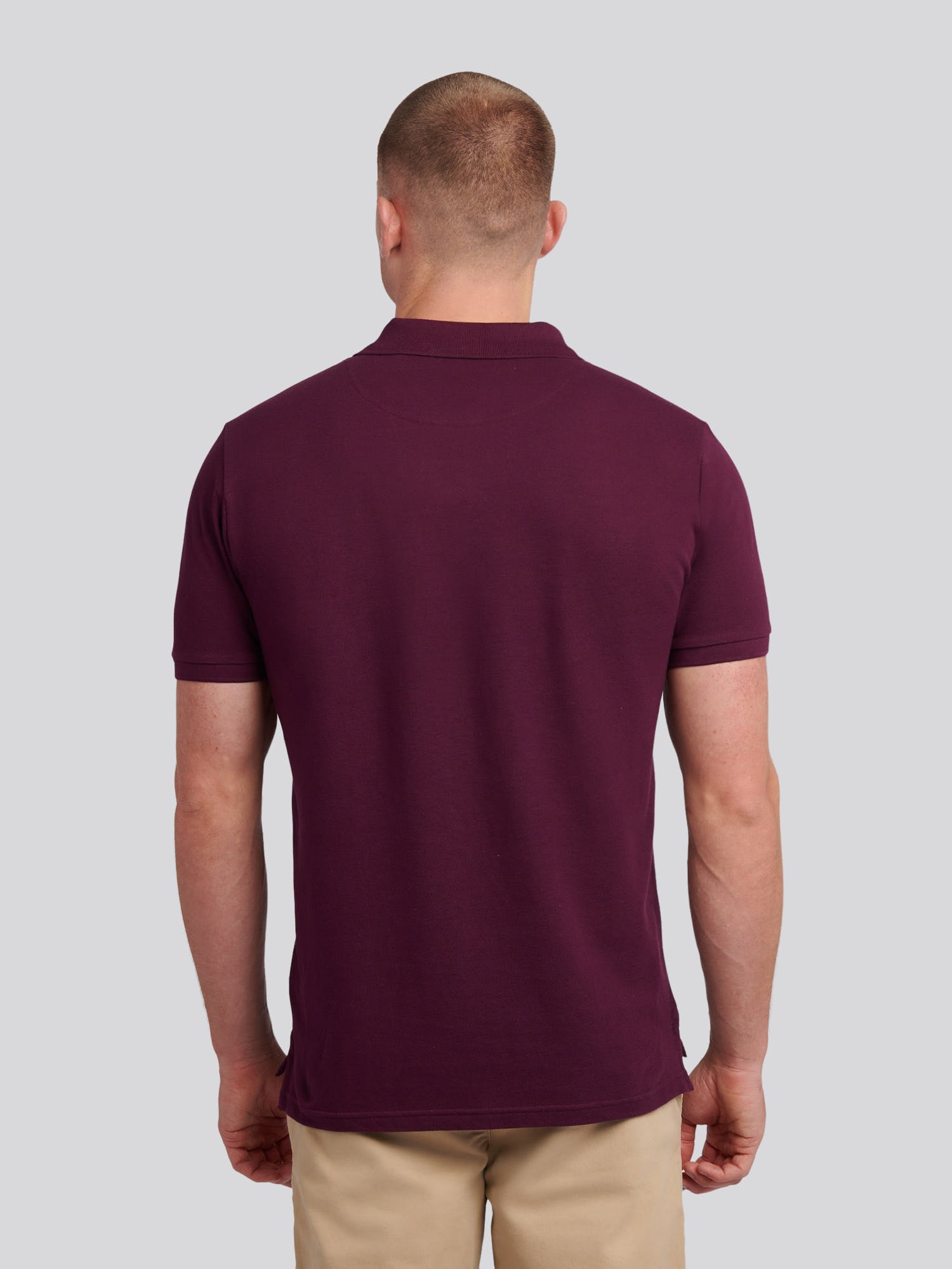 Mens Double Horsemen Polo Shirt Grape Wine