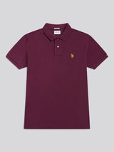 Mens Double Horsemen Polo Shirt Grape Wine