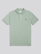 Mens Double Horsemen Polo Shirt Iceberg Green