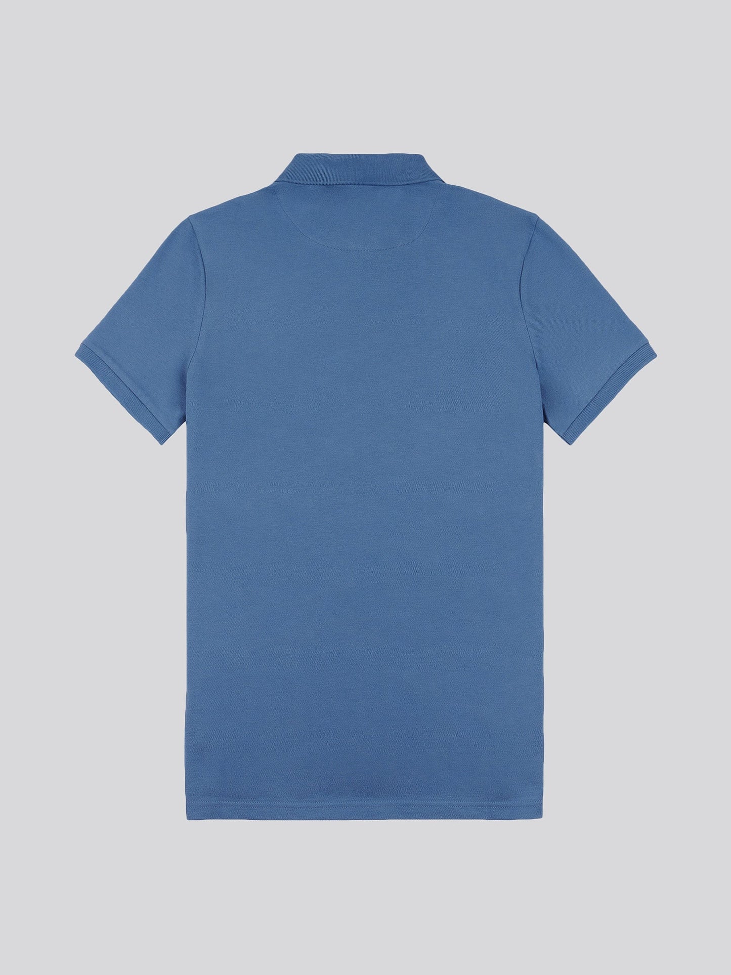Mens Double Horsemen Polo Shirt Blue Horizon