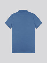 Mens Double Horsemen Polo Shirt Blue Horizon