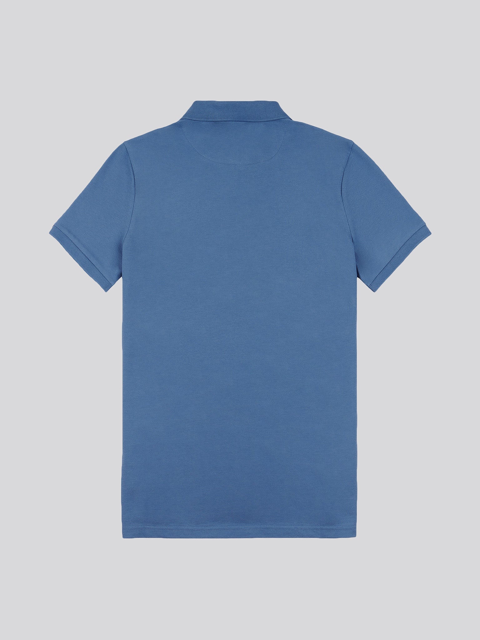 Mens Double Horsemen Polo Shirt Blue Horizon