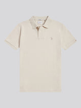 Mens Double Horsemen Polo Shirt Beige