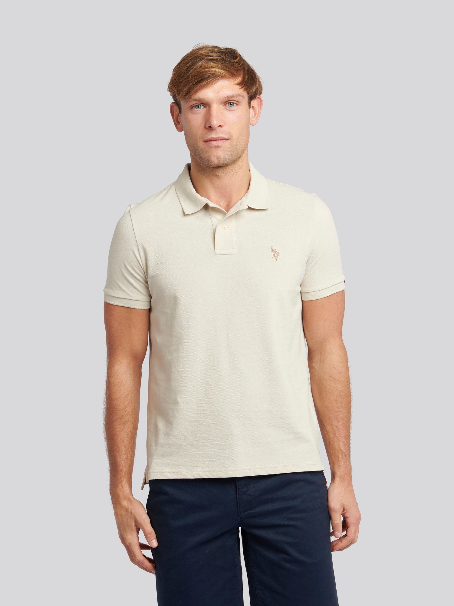 Mens Double Horsemen Polo Shirt French Oak