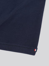 Mens Double Horsemen Polo Shirt Dark Sapphire Navy / Haute Red DHM
