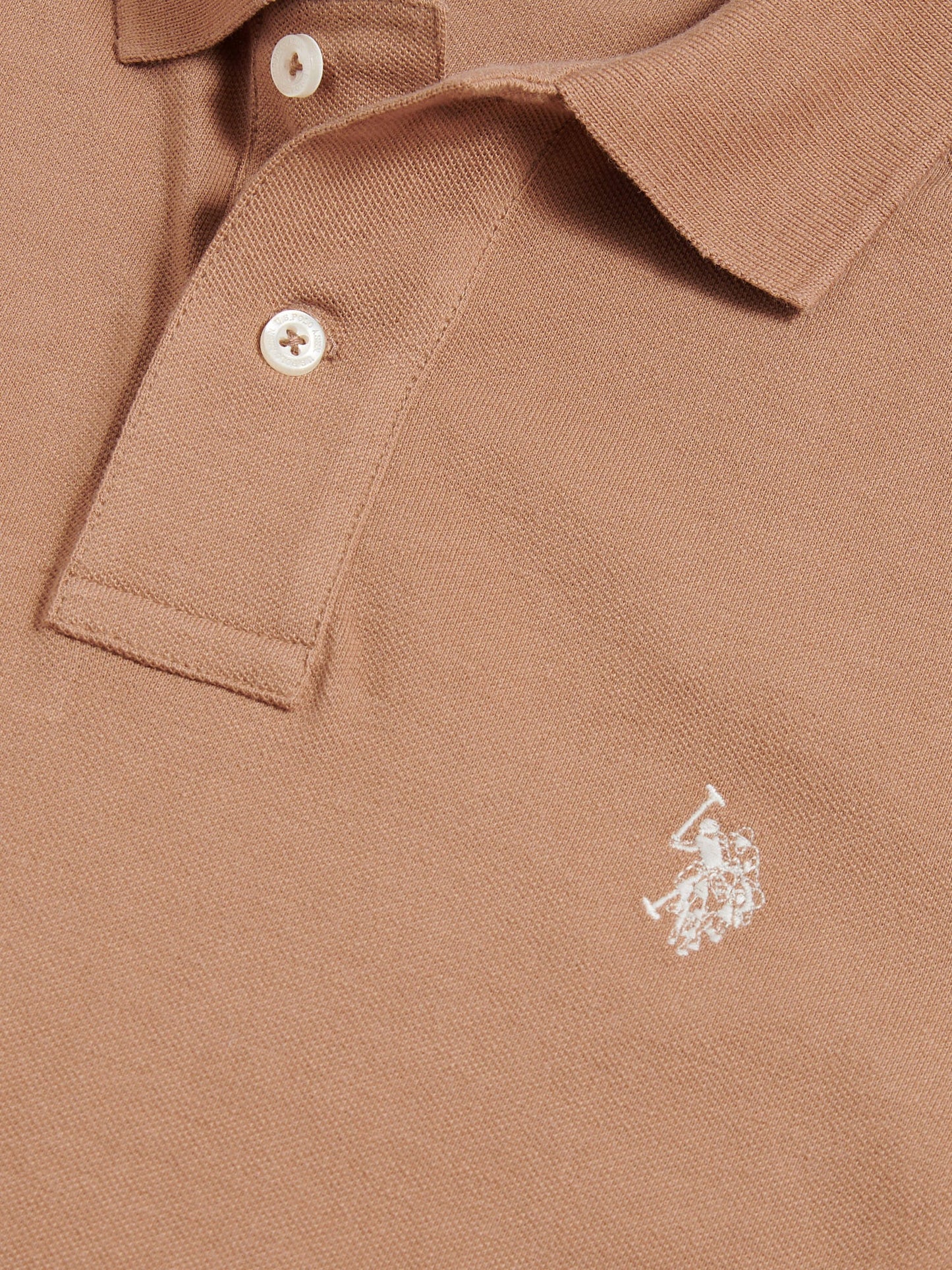 Mens Double Horsemen Polo Shirt Burro