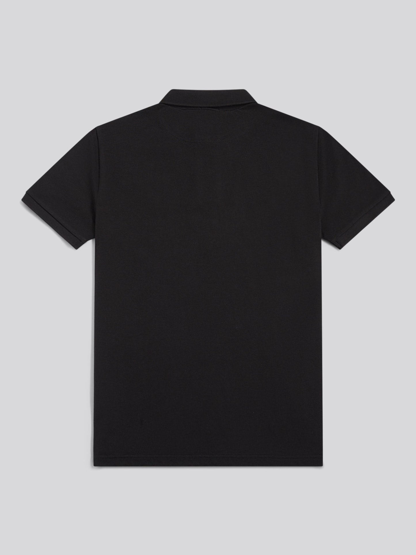 Mens Double Horsemen Polo Shirt Black Bright White DHM