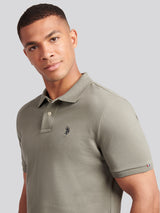 Mens Double Horsemen Polo Shirt Mulled Basil