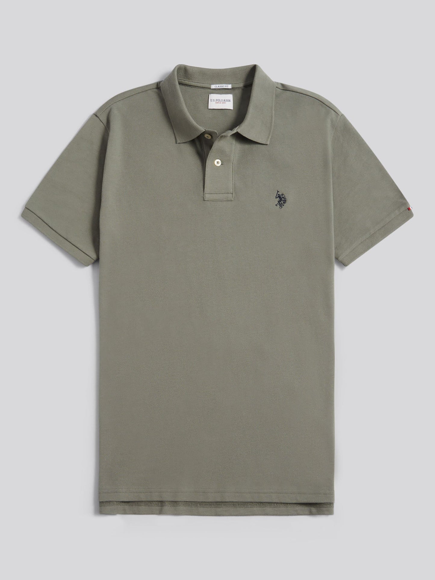 Mens Double Horsemen Polo Shirt Mulled Basil