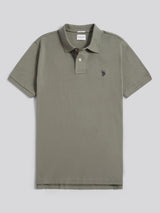 Mens Double Horsemen Polo Shirt Mulled Basil