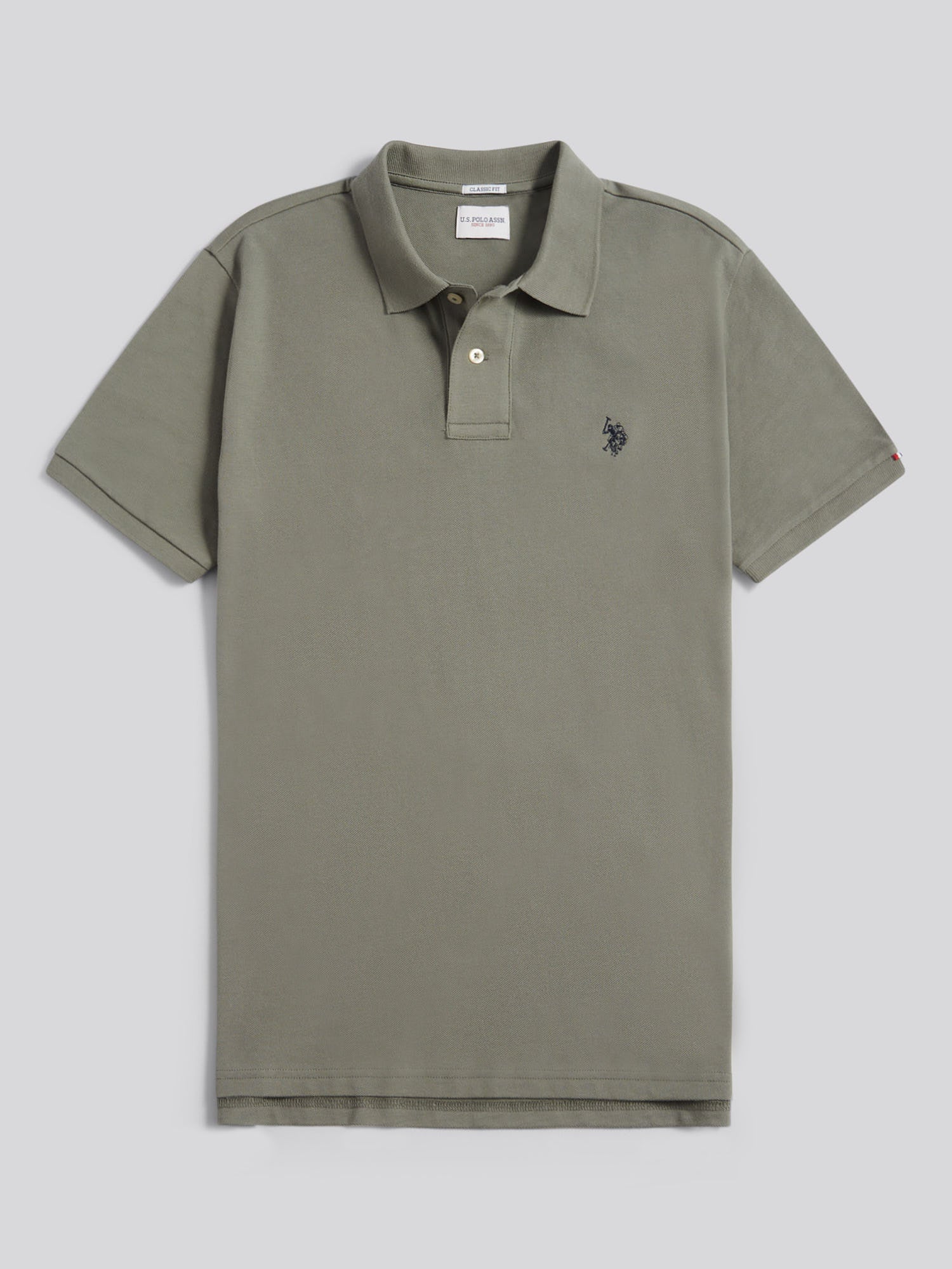 Mens Double Horsemen Polo Shirt Mulled Basil