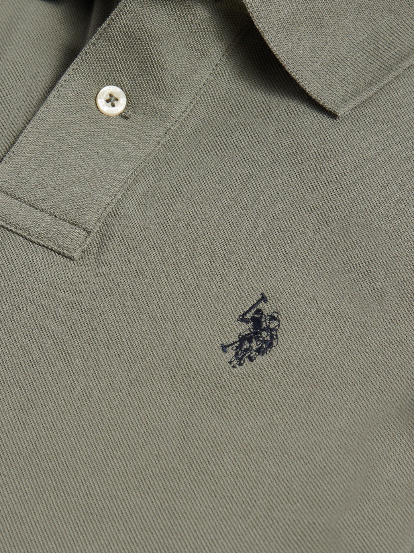 Mens Double Horsemen Polo Shirt Mulled Basil