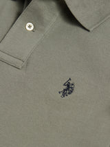 Mens Double Horsemen Polo Shirt Mulled Basil