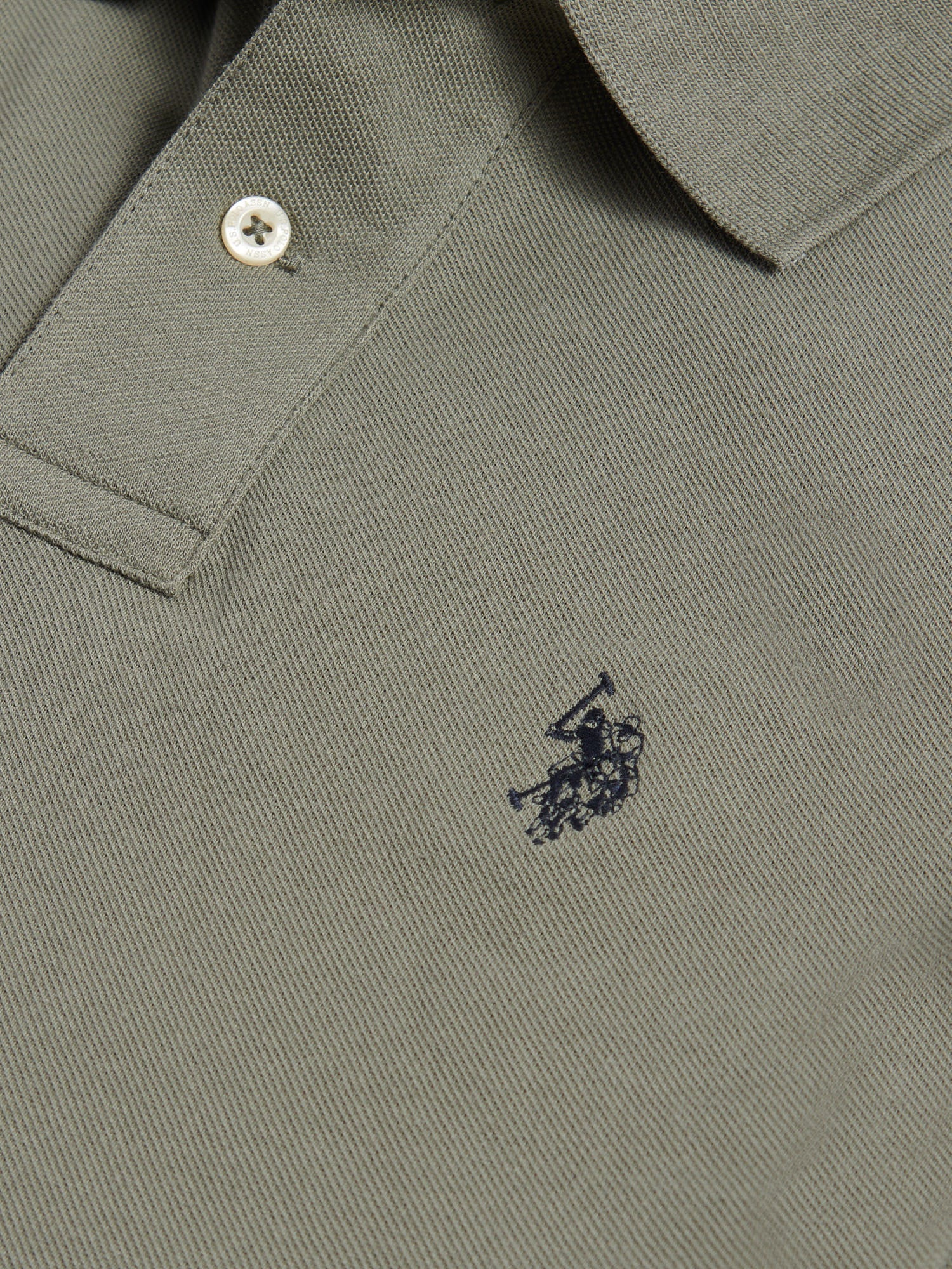 Mens Double Horsemen Polo Shirt Mulled Basil