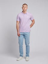 Mens Double Horsemen Polo Shirt Lilac Breeze