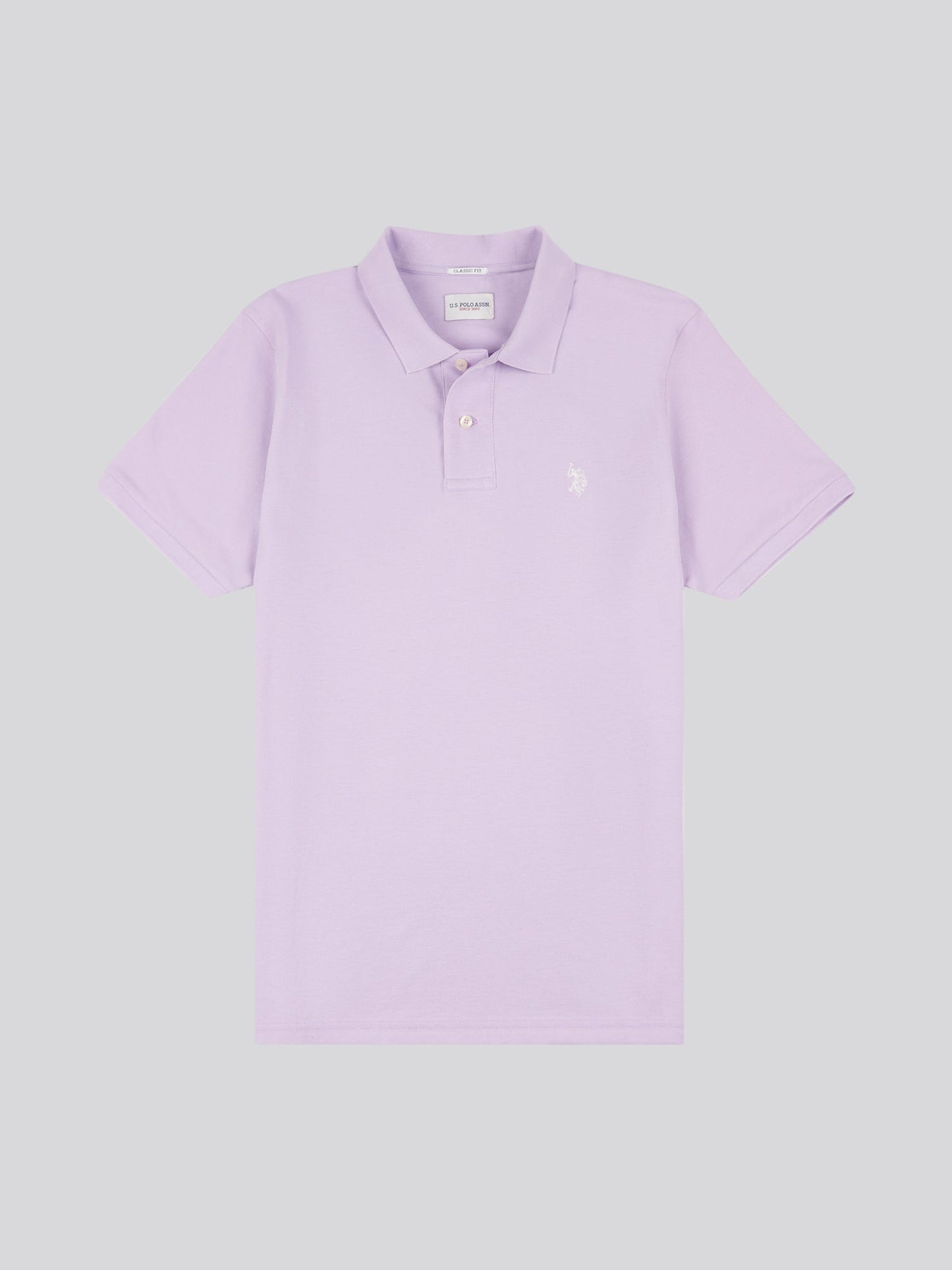 Mens Double Horsemen Polo Shirt Lilac Breeze
