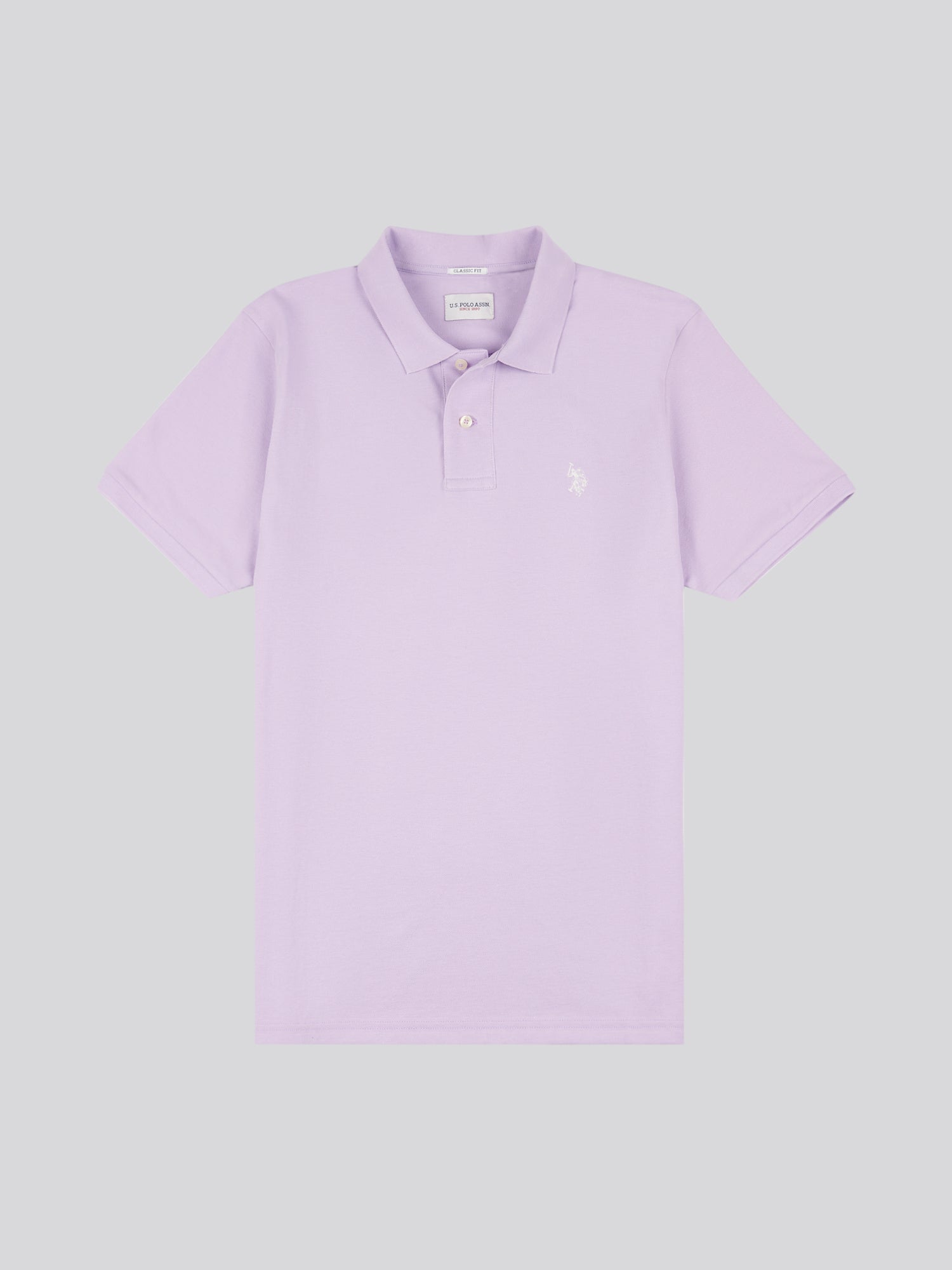 Mens Double Horsemen Polo Shirt Lilac Breeze