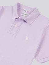 Mens Double Horsemen Polo Shirt Lilac Breeze