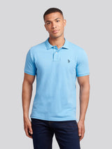 Mens Double Horsemen Polo Shirt Heritage Blue