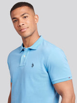 Mens Double Horsemen Polo Shirt Heritage Blue