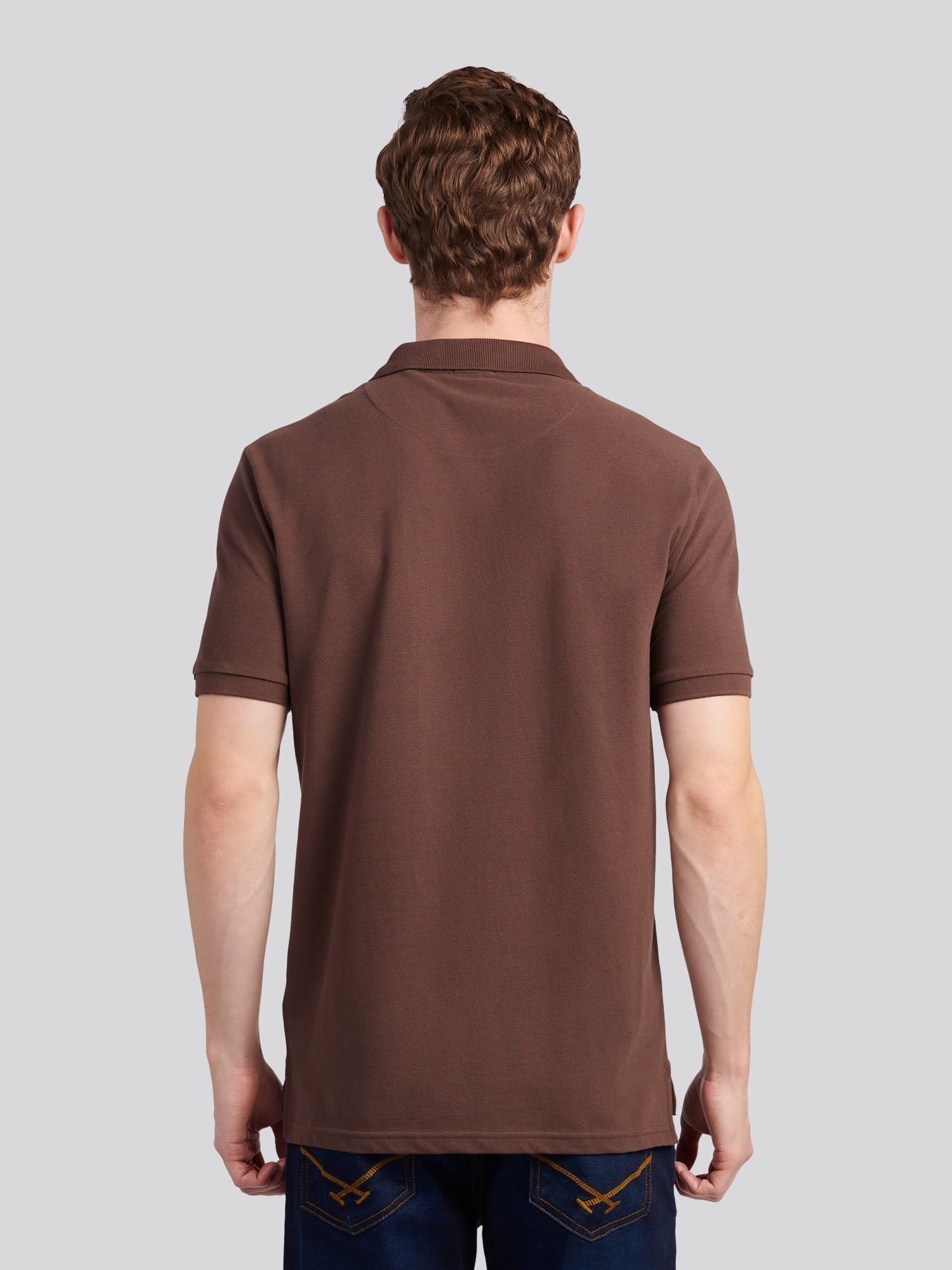 Mens Double Horsemen Polo Shirt Chocolate Martini